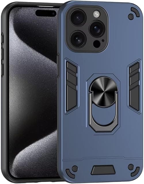 UPLAI Case for Motorola Moto G77 5G / Moto G67, Ring Kickstand Military Grade Shockproof Protection Magnetic Armor Cover, Ultra Thin PC + TPU Bumper Durable Phone Case. Blue on Amazon.ae - Price Tracker