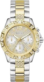 GUESS Damen Uhr Armbanduhr Majesty Edelstahl - دليلك لأفضل العروض
