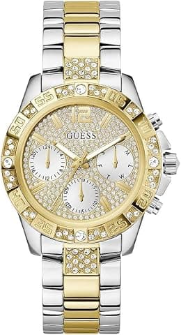 GUESS Damen Uhr Armbanduhr Majesty Edelstahl - دليلك لأفضل العروض