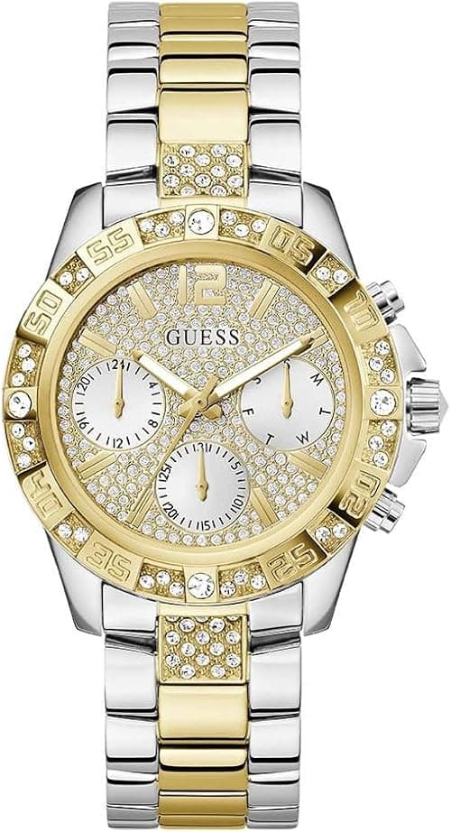 GUESS Damen Uhr Armbanduhr Majesty Edelstahl على أمازون - دليلك لأفضل العروض