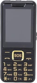 Rugged Feature Phone with Emergency Flashlight Anti-Slip Grip, 2.6" Screen Dual SIM 2500mAh Battery FM Radio (Black) على Amazon.ae - متتبع الأسعار