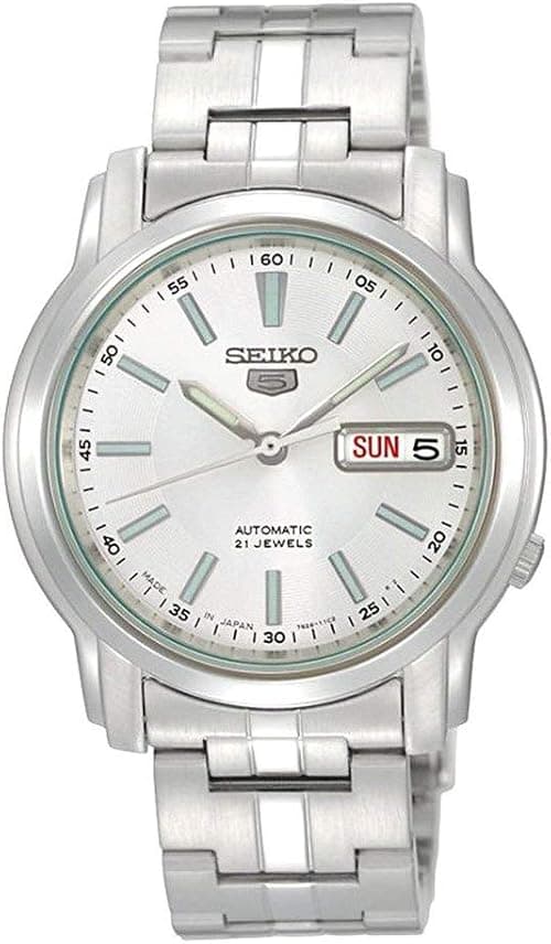 SEIKO Series 5 Automatic White Dial Men's Watch SNKL75K1 on Amazon.ae - Price Tracker