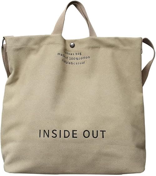 Women Canvas Tote Handbags Casual Shoulder Work Bag Crossbody Top Handle Bag Cross-body Handbags على Amazon.ae - متتبع الأسعار
