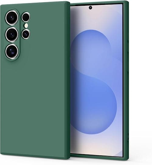 Soft Silicone Cases for Samsung Galaxy S25 Ultra 5G,[Military Grade Drop Protection] [Anti-Scratch Microfiber Lining] Shockproof Slim Cover for Samsung Galaxy S25 Ultra (Dark Green) on Amazon.ae - Price Tracker