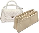 Lckaey Bag Organizer liner For chanel coco handle small bag organizer2020beige-S - Best Deal Finder