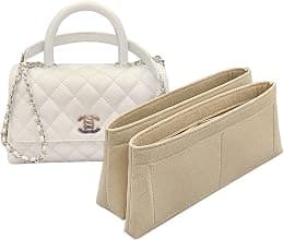 Lckaey Bag Organizer liner For chanel coco handle small bag organizer2020beige-S - Best Deal Finder
