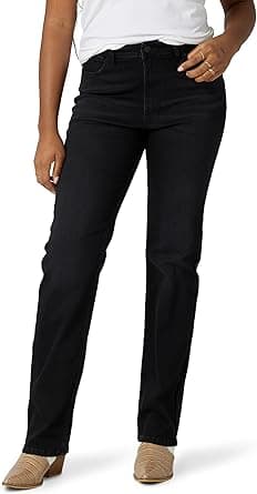 Wrangler womens High Rise True Straight Fit Jean Jeans on Amazon.ae - Price Tracker