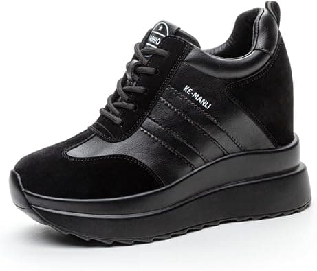 Women's Trainers with Wedge Heel 10 cm Platform Casual Shoes Fashion Wedges Trainers Comfortable Non-Slip Trainers on Amazon.ae - Price Tracker