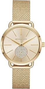 Michael Kors Damenuhruhr Portia, 36 mm Gehäusegröße, Chronographenwerk, Edelstahlarmband - Best Deal Finder