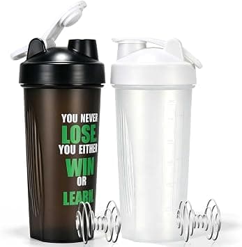 Proetin Shaker Bottle 20oz BPA-Free Leak Proof Water Gym Cup 2PC on Amazon.sa - Price Tracker