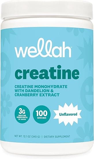 Wellah Creatine for Women - Creatine Monohydrate with Dandelion & Cranberry Extract (100 Servings, Unflavored) on Amazon.ae - Price Tracker