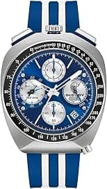 Bulova Racer Shelby Limited Edition 98B452 – Men's Watch Chronograph High Precision 262 kHz, 43 mm, Blue Dial, Steel Case, Rubber Strap, Sapphire Crystal - Best Deal Finder