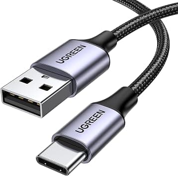 UGREEN Type C Cable 1M, USB C Cable Nylon Braided Fast Charging, USB-C Cord for iPhone17/16/15 Series, Galaxy S25,Apple watch, iPad Pro 2022, MacBook Pro, Nintendo Switch, Huawei, PS5, etc on Amazon.ae - Price Tracker