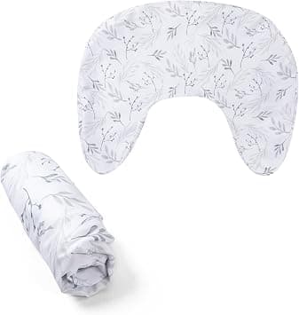 Boppy Nursing Pillow Cover, Gray Gentle Leaves, Single Cover, Easy-On Slipcover with Extra Soft 100% Polyester Microfiber Fabric for The Redesigned Boppy Nursing Pillow - Amazon.ae Price Tracker