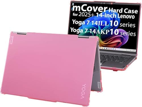 mCover case ONLY 2025~2026 14" Lenovo Yoga 7 2in1 14ILL10 | 14AKP10 Series Windows Laptop (Not Fit Other Models) (Pink) على Amazon.ae - متتبع الأسعار