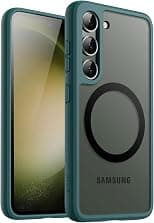 JETech Magnetic Case for Samsung Galaxy S23 5G 6.1-Inch, Compatible with MagSafe, Translucent Matte Back Shockproof Phone Cover (Midnight Green) - Best Deal Finder