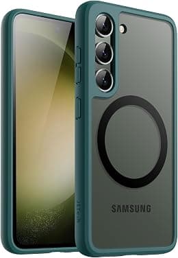 JETech Magnetic Case for Samsung Galaxy S23 5G 6.1-Inch, Compatible with MagSafe, Translucent Matte Back Shockproof Phone Cover (Midnight Green) - Best Deal Finder