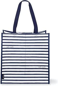 kate spade new york Reusable Shopping Bag, Grocery Tote with Shoulder Straps, Large Collapsible Tote - Amazon.ae Price Tracker