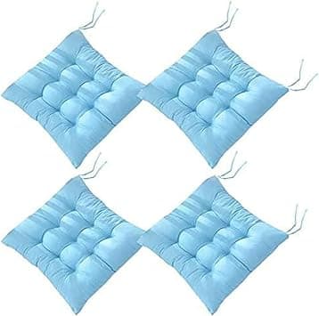 4 PCS Soft Chair Pads, Chair Seat Pads,Chair Cushions Dining Room For Indoor Outdoor Garden Patio Kitchen Office Chairs,Blue-45x45cm on Amazon.ae - Price Tracker