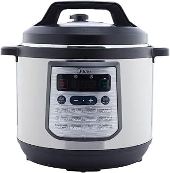 Midea 8L 20-in-1 Multifunctional Electric Pressure Cooker, 20 Pre Set Menu-Smart Cooking Programs with LED Display & Indicator, Aluminum Inner Pot, Auto Keep Warm, The Family Meal Solution, MY-CS8001 on Amazon.ae - Price Tracker