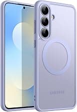 JETech Magnetic Case for Samsung Galaxy S25 FE, Compatible with MagSafe, Translucent Matte Back Shockproof Phone Cover (Icyblue) - Best Deal Finder
