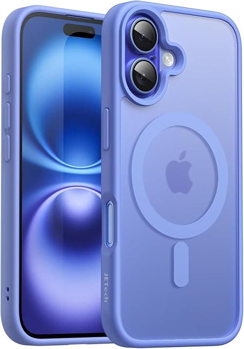 JETech Magnetic Case for iPhone 16 6.1-Inch Compatible with MagSafe, Translucent Matte Back Slim Shockproof Phone Cover (Ultramarine) on Amazon.ae - Price Tracker