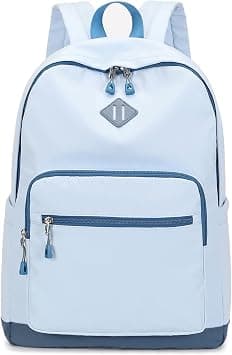 Mygreen Lightweight Backpack for School, Classic Basic Water Resistant Daypack Casual Travel Laptop Backpack - Blue على Amazon.ae - متتبع الأسعار