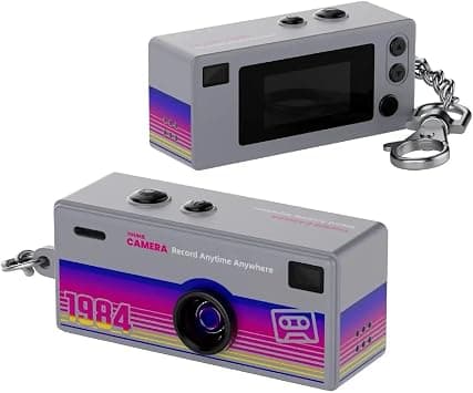 Mini G6 Thumb Camera 0.96" Keychain Digital Camera, Retro Pocket Mini Camera with 1080P HD Video, Built-in Flash, Memory Card up to 128GB, Travel & Vlogging (Gray) على Amazon.ae - متتبع الأسعار