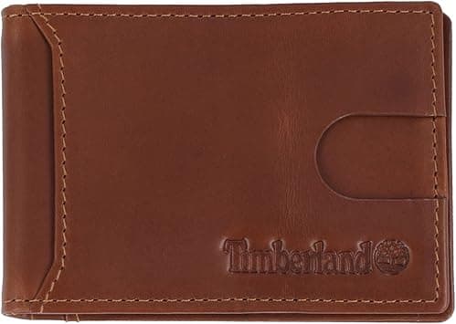 Timberland Men's Slim Leather Front Pocket Credit Card Holder Wallet, Cognac (Altroz Money Clip), One Size on Amazon.ae - Price Tracker