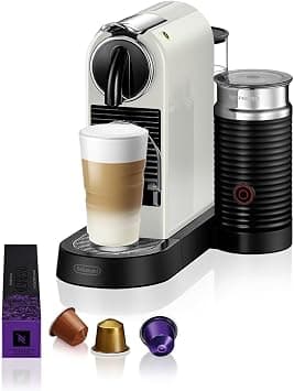 Nespresso De'Longhi Citiz EN267.WAE Kaffeemaschine mit Milchaufschäumer, Hellgrau - International Version - No Warranty | Coffee machine including Aeroccino milk frother, 25 seconds. Heating time, 2 cup sizes, automatic. Shut-off, 19 bar pressure - Amazon.ae Price Tracker