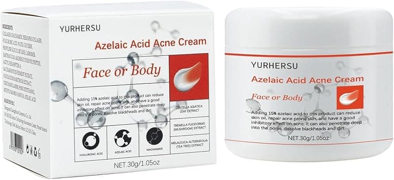 Azelaic Acid Acne Cream with Aloe Extract for Intensive Blemish Treatment, Deep Pore Cleansing and Redness Relief, Oil Control Moisturizer for Sensitive Skin with Deep Hydration and Soothing Care on Amazon.ae - Price Tracker