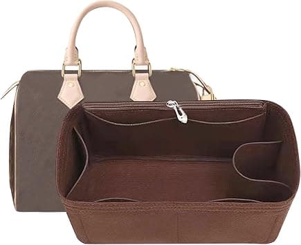 Lckaey Purse Inserts for Speedy 25 Organizer Insert, for monogram bag, HandBag protective insert Tote Bag and hand bag protector, organizer insert 1083Coffee-M on Amazon.ae - Price Tracker