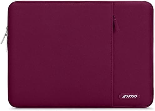 MOSISO Laptop Sleeve Compatible 12.3 inch Microsoft Surface Pro 6/5/ 4/3, 11-11.6 Inch MacBook Air, Ultrabook Notebook Tablet Vertical Water Repellent Polyester Bag with Accessory Pocket, Wine Red on Amazon.ae - Price Tracker