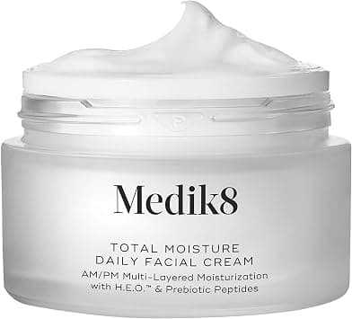 Medik8 Total Moisture Daily Facial Cream - Hydrating Peptide Face Moisturizer with Hyaluronic Acid - Face Cream Supports Skin Barrier - 1.6 oz على Amazon.ae - متتبع الأسعار