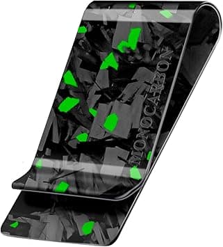 MONOCARBON Real Forged Carbon Fiber Money Clip for Men, 1.38-inch Wide Ultra-Thin & Ultra-Light Minimalist Wallet for Cash, Slim EDC Credit Card Holder–Gift for Husband/Boyfriend-Green on Amazon.ae - Price Tracker