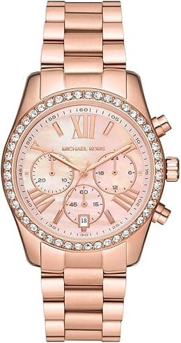 Michael Kors MK7242 Lexington Analogue for Women, Rose Gold - Best Deal Finder