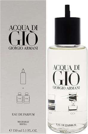 Giorgio Armani Acqua Di Gio for Men Eau De Parfum 150ml (Refill Bottle) on Amazon.ae - Price Tracker