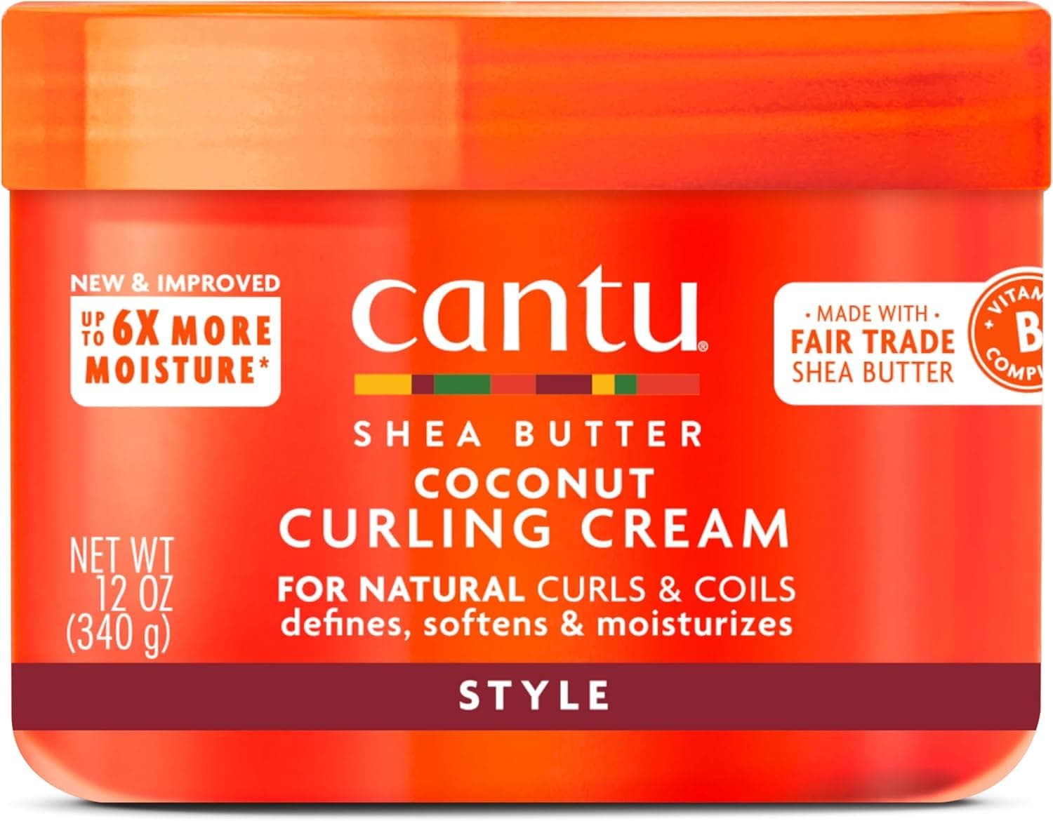 Cantu Shea Butter For Natural Hair Coconut Curling Cream, 12oz (340g) on Amazon.ae - Price Tracker