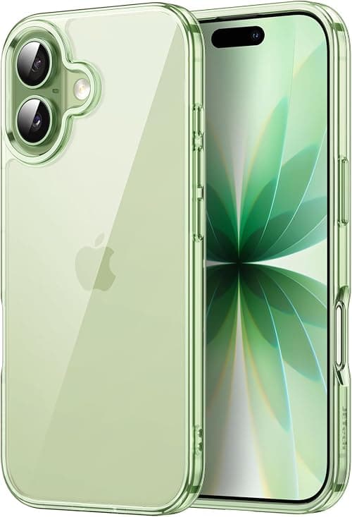 JETech Case for iPhone 17 6.3-Inch, Non-Yellowing Shockproof Phone Bumper Cover, Anti-Scratch Clear Back (Sage) on Amazon.ae - Price Tracker