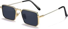 Naomi Rectangular Sunglasses Classic Retro Metal Frame Small Size UV400 UV Protection For Men And Women - Amazon.ae Price Tracker