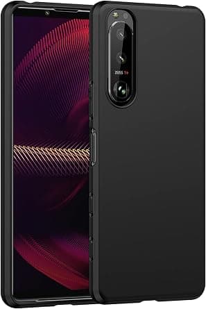 Muzz for Sony Xperia 1 III Case, Scratch Resistant Soft TPU Back Cover Shockproof Silicone Gel Rubber Bumper Anti-Fingerprints Full-Body Protective Case Cover for Sony Xperia 1 III 5G Black على Amazon.ae - متتبع الأسعار