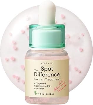 AXIS-Y Spot The Difference Blemish Spot Treatment 15ml - 4-Terpineol 2% Niacinamide AHA BHA Soothes Breakouts & Skin Barrier Repair - Vegan Korean Skin Care Face Serum - 0.50 fl. oz. on Amazon.ae - Price Tracker