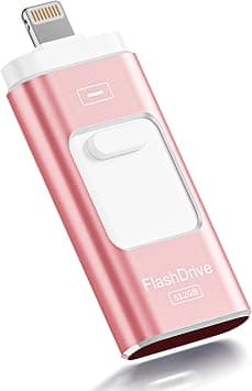 Apple MFi Certified 512GB Flash Drive for iPhone Thumb Drive Photo Stick, USB Memory Stick iPhone Flash Drive for Photos Videos, High Speed Jump Drive Compatible for iPhone/iPad/Android/PC (Pink) on Amazon.ae - Price Tracker