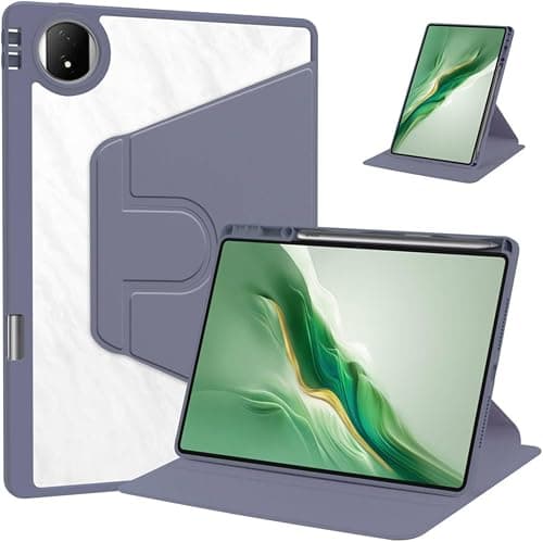 Vurtboly Hybrid Case Compatible with Honor Magic Pad 2 12.3inch 2024 Cover, Clear Acrylic Multi-Angle Hard PC Case with Pen Holder Protective Stand Cover Compatible with Honor Magic Pad 2 (Purple) على Amazon.ae - متتبع الأسعار