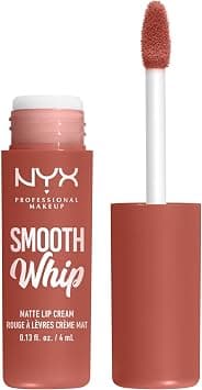 NYX Professional Makeup Liquid Lipstick, Matte Lip Cream, Ultra-Vibrant Shades, With Shea & Cocoa Butter, Smooth Whip, Shade: Kitty Belly - Best Deal Finder
