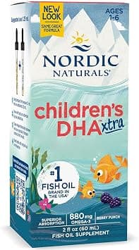 Nordic Naturals Omega-3 Children's DHA Xtra 880 mg Omega-3 Fish Oil for Children, with EPA and DHA 60 ml, Laboratory Tested, Vegetarian, Soy Free, Gluten Free on Amazon.ae - Price Tracker