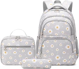 Girls Backpack Kids School Bookbag Set for Teen Girls Elementary Students Casual Back Pack with Lunch Box - Best Deal Finder