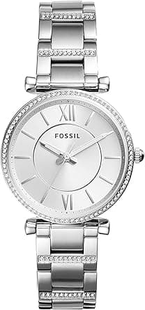 Fossil Women's Carlie Stainless Steel Casual Quartz Watch, Carlie - ES4432 on Amazon.ae - Price Tracker