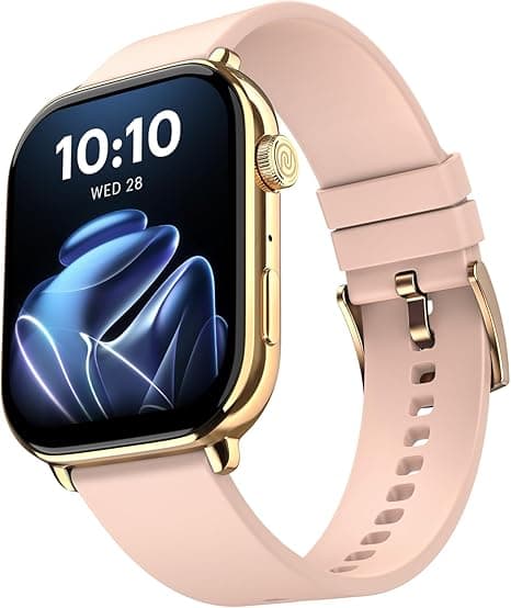 Noise Pulse 4 Max Smart Watch with AI Create (India's 1st Ever with Unlimited Watch Faces), AI Search, 1.96" AMOLED Display, Functional Crown, Premium Metallic Finish, Health Suite Rose Pink Onesize on Amazon.ae - Price Tracker