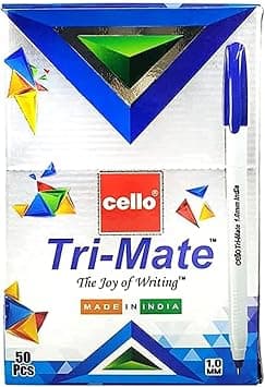 CELLO TRIMATE BALL PEN 1.0MM BOX OF 50PC BLUE on Amazon.sa - Price Tracker